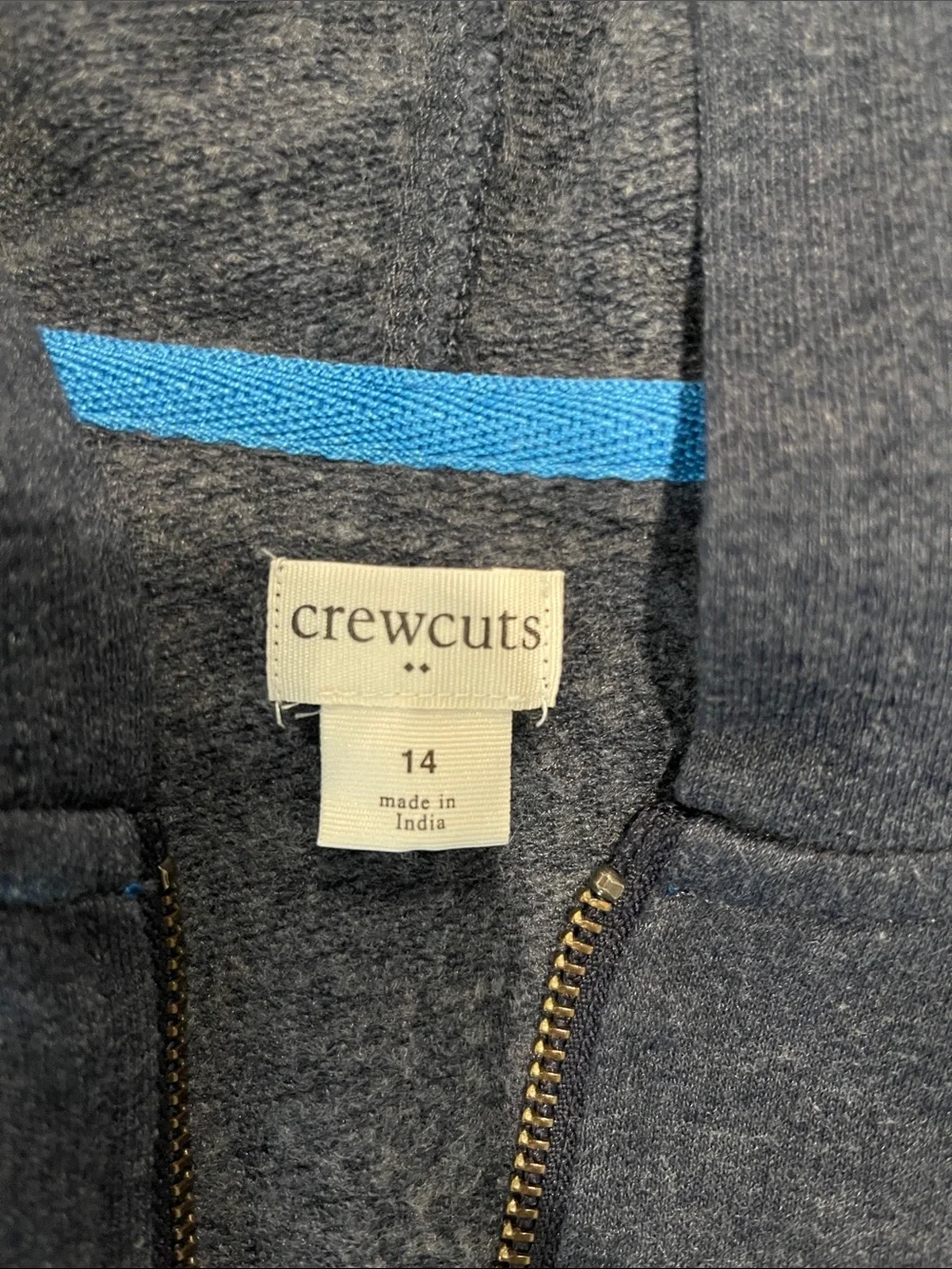 Crewcuts Navy Zip-Up Hoodie for Kids